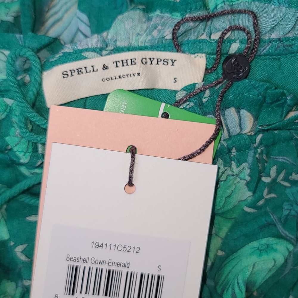 New spell designs revolve seashell green gown S - Picture 5 of 14